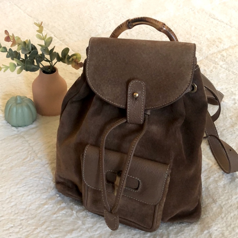 ‼️SOLD‼️ Gucci Bamboo Handle Mini Backpack